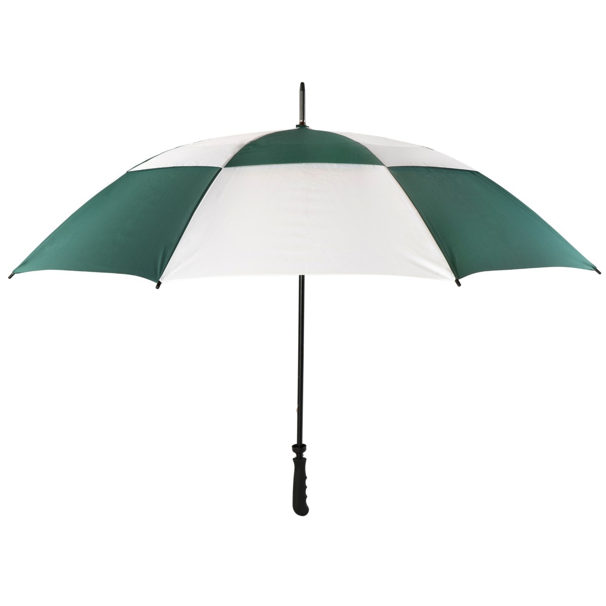 Windproof Golf Umbrella Green & White Susino